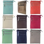 9040A - 9 PIECE SMALL LONG STRAP CROSS BODY BAG (9 COLORS)